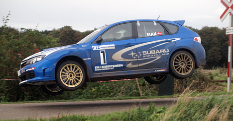 Max Christensen og Dorthe Ravn er klar til at give fuld finale-fart i 30. Yokohama Gjønge Rally 2009.